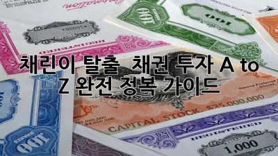 채린이 탈출! 🚀 채권 투자 A to Z 완전 정복 가이드 💰